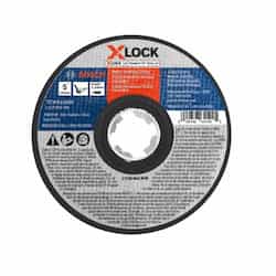 5-in X-LOCK Abrasive Wheel, Stainless/Metal, Type 1A, 60 Grit