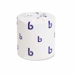 Boardwalk Individually Wrapped Toilet Tissue Paper, 4X3, 500 Sheets per Roll