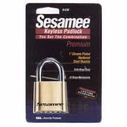 Cooper Cam-Lok Solid Brass Sesamee Keyless Padlock