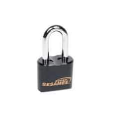 CCL Resettable Keyless Padlock, Heavy Duty, 4-Dial, 2-in Shackle, Black