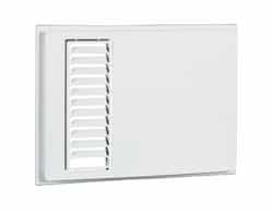 Cadet Apex72 Wall Heater Louvered Metal Grill Only, White