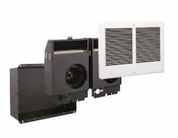 Com-Pak Twin Series Wall Heater Complete Unit, 4000 Watts at 240V, Almond