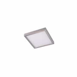 8" 14W LED Square Ceiling Light, Dimmable, 720 lm, 3000K, Nickel Satin
