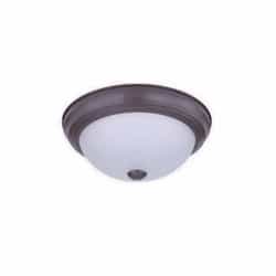 15" 23W LED Ceiling Fixture, Dimmable, 1400 lm, 3000K, Bronze