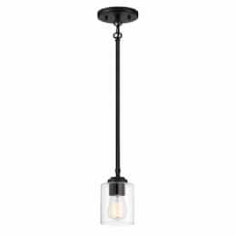 Stowe Mini Pendant Light Fixture w/o Bulb, E12, Flat Black