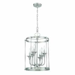 Jolenne Pendant Light Fixture w/o Bulbs, 6 Light, E12, Polished Nickel