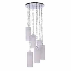 Myos Pendant Light Fixture w/o Bulbs, 6 Lights, E26, Chrome