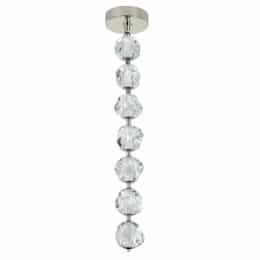 28W LED Jackie Pendant Light, 7 Lights, Dim, 1436 lm, 3000K, Nickel