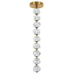 36W LED Jackie Pendant Light, 9 Lights, Dim, 1847 lm, 3000K, Brass