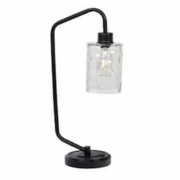 Indoor Metal Base Table Lamp Fixture w/o Bulb, E26, Flat Black
