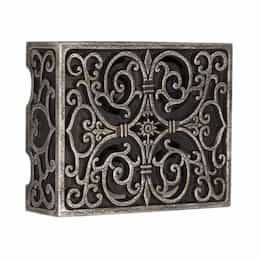Horizontal & Vertical Designer Carved Box Chime, Renaissance Crackle