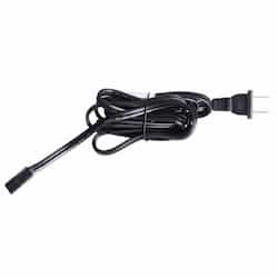 6-ft Under Cabinet Puck Cord and Plug, Black