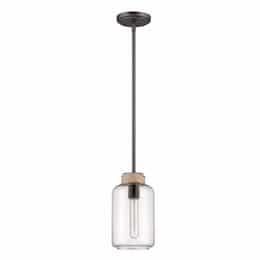 Mini Pendant Light Fixture w/o Bulb, 1 Light, E26, Espresso