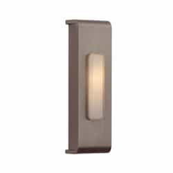 0.2W LED Waterfall Edge Lighted Push Button, Brushed Polished Nickel
