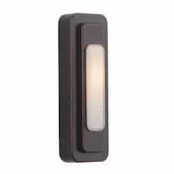 0.2W LED Tiered Rectangular Lighted Push Button, Oiled Bronze Gilded