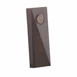 0.2W LED Contemporary Rectangular Lighted Push Button, Brushed Nickel