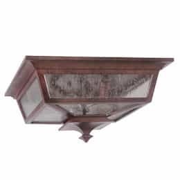 Argent Flush Mount Fixture w/o Bulb, E12, Aged Bronze Textured