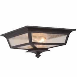 Argent Flush Mount Fixture w/o Bulb, E12, Midnight