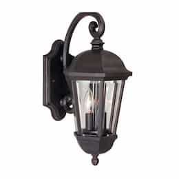 Britannia Outdoor Wall Sconce w/o Bulb, 2 Light, E12, Oiled Bronze