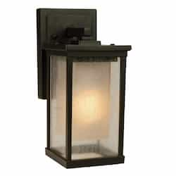 Small Riviera Outdoor Wall Sconce w/o Bulb, 1 Light, E26, Oiled Bronze