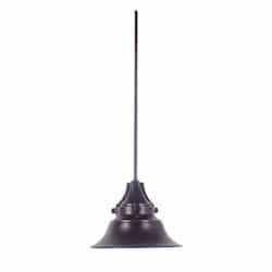 Small Union Outdoor Pendant Light w/o Bulb, 1 Light, E26, Oiled Bronze