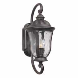 Small Frances Outdoor Wall Sconce w/o Bulb, 1 Light, E26, Oiled Bronze