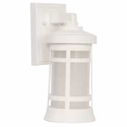 Small Resilience Outdoor Lantern Wall Sconce w/o Bulb, Textured White