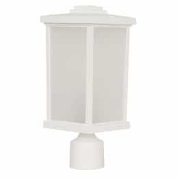 Resilience Outdoor Post Mount Fixture w/o Bulb, E26, Textured White