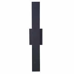 40W LED Rens Outdoor Wall Sconce, Dim, 2000lm, 3000K, Midnight