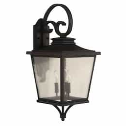 Large Tillman Outdoor Wall Sconce w/o Bulb, E12, Textured Black