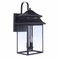 X-Large Crossbend Outdoor Wall Sconce w/o Bulb, E12, Dark Bronze