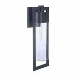 Large Perimeter Outdoor Wall Sconce w/o Bulb, 1 Light, E26, Midnight
