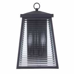 Large Armstrong Outdoor Wall Sconce w/o Bulb, 3 Light, E12, Midnight