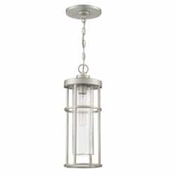 Encompass Outdoor Pendant Light w/o Bulb, 1 Light, E26, Satin Aluminum