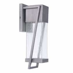 11W LED Bryce Outdoor Wall Sconce, Dim, 463lm, 3000K, Brushed Titanium