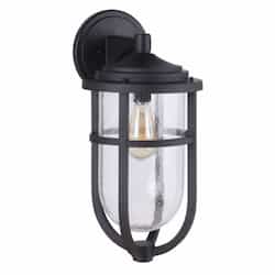 Large Voyage Outdoor Wall Sconce w/o Bulb, 1 Light, E26, Midnight
