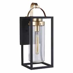 Large Neo Outdoor Wall Sconce w/o Bulb, 1 Light, E26, Midnight/Brass