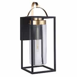 X-Large Neo Outdoor Wall Sconce w/o Bulb, 1 Light, E26, Midnight/Brass