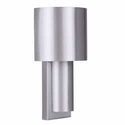 10W LED Midtown Outdoor Wall Sconce, Dim, 210 lm, 3000K, Aluminum