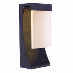10W LED Small Vault Outdoor Wall Sconce, Dim, 275 lm, 3000K, Midnight