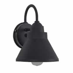 Resilience Dusk-to-Dawn Outdoor Wall Sconce w/o Bulb, Textured Black