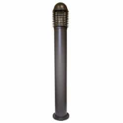 9W LED Caged Aluminum Bollard Light, GU24, 120V, 4000K, Bronze