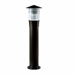 20W LED Bollard, G24, 2-Pin, 120V-277V, Black