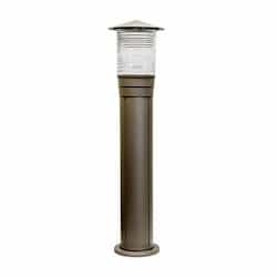 20W LED Bollard, G24, 2-Pin, 120V-277V, Bronze