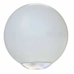 Dabmar 16W 16" Outdoor LED Globe Post Light, 3000K, White