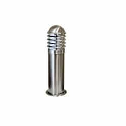 Dabmar 20W Short Round LED Bollard Pathway Light, Stainless Steel, 3000K