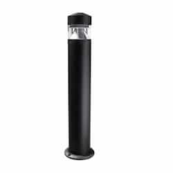 20W Flat LED Bollard Pathway Light w/ Triangular Reflector, 3000K, Black