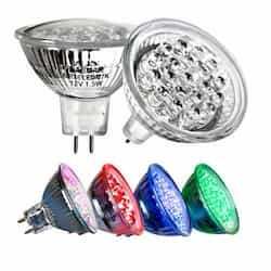 Dabmar 1.5W LED MR16 Bulb, Red LED, 2-Pin Base, 12V