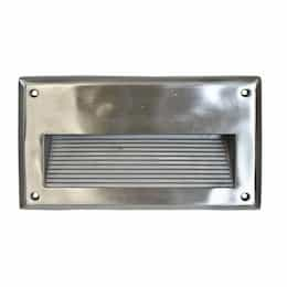 5W LED Recessed Step & Wall Light, Brick, 85V-264V, Stainless Steel