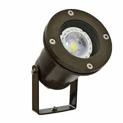 7W LED Directional Spot Light, MR16, Bi-Pin, 12V, 6500K, Bronze